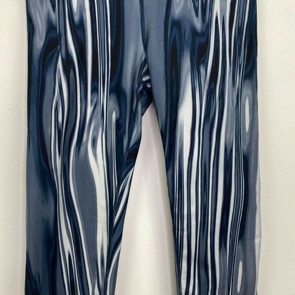 Gap Fit G Fast Blue White Marble Print Leggings Women's Size Extra Small XS - Picture 5 of 10